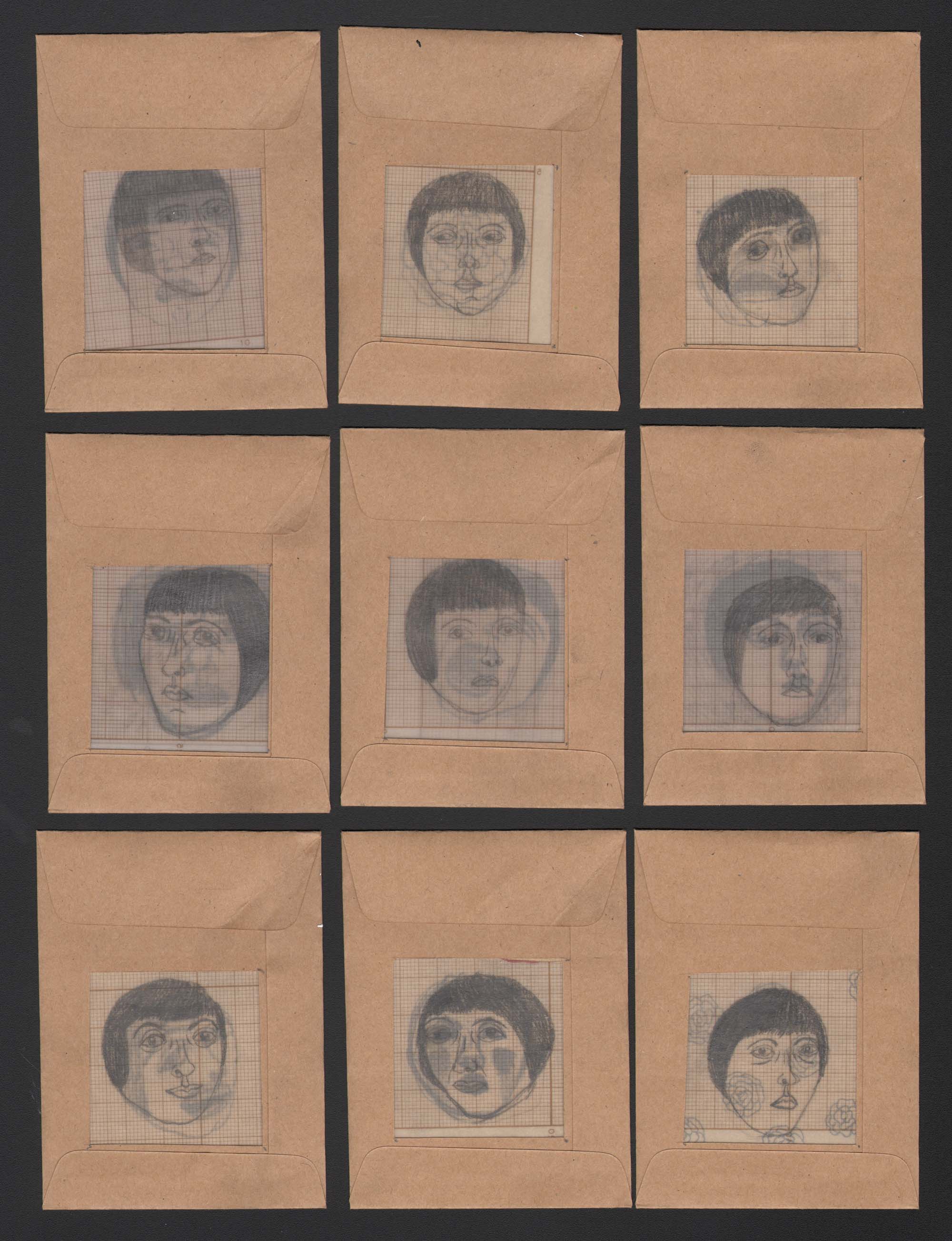 faces in envelopes