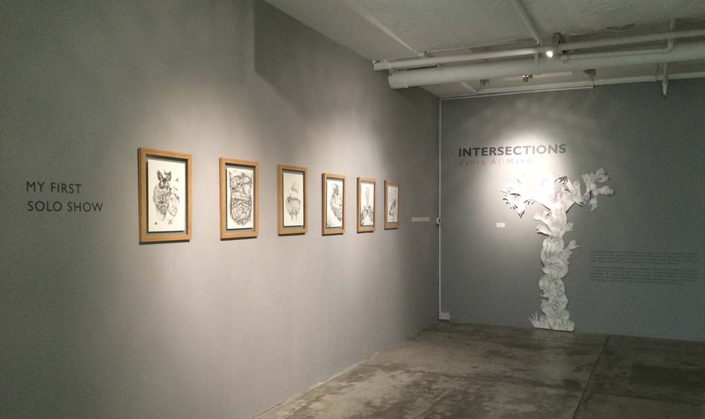 zahra al-mahdi's 'intersections'. i've been looking forward to this because zahra has this morbid mind that appeals to my love for the macabre
